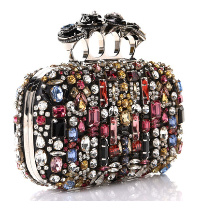 Alexander McQueen Crystal Jeweled Knuckle Duster Box Clutch Multicolor 2 of 5