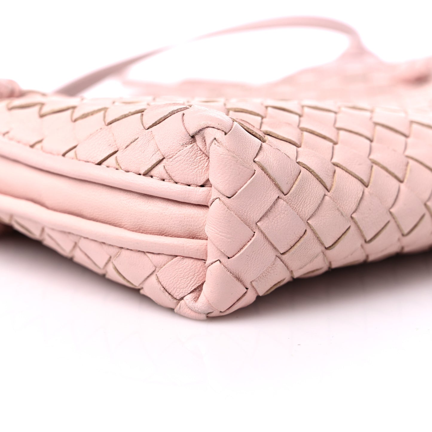 Nappa Intrecciato Nodini Crossbody Messenger Flamingo
