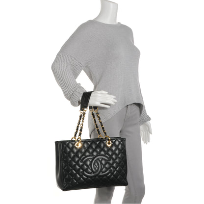 Chanel Caviar Grand Shopping Tote GST Black 2 of 7