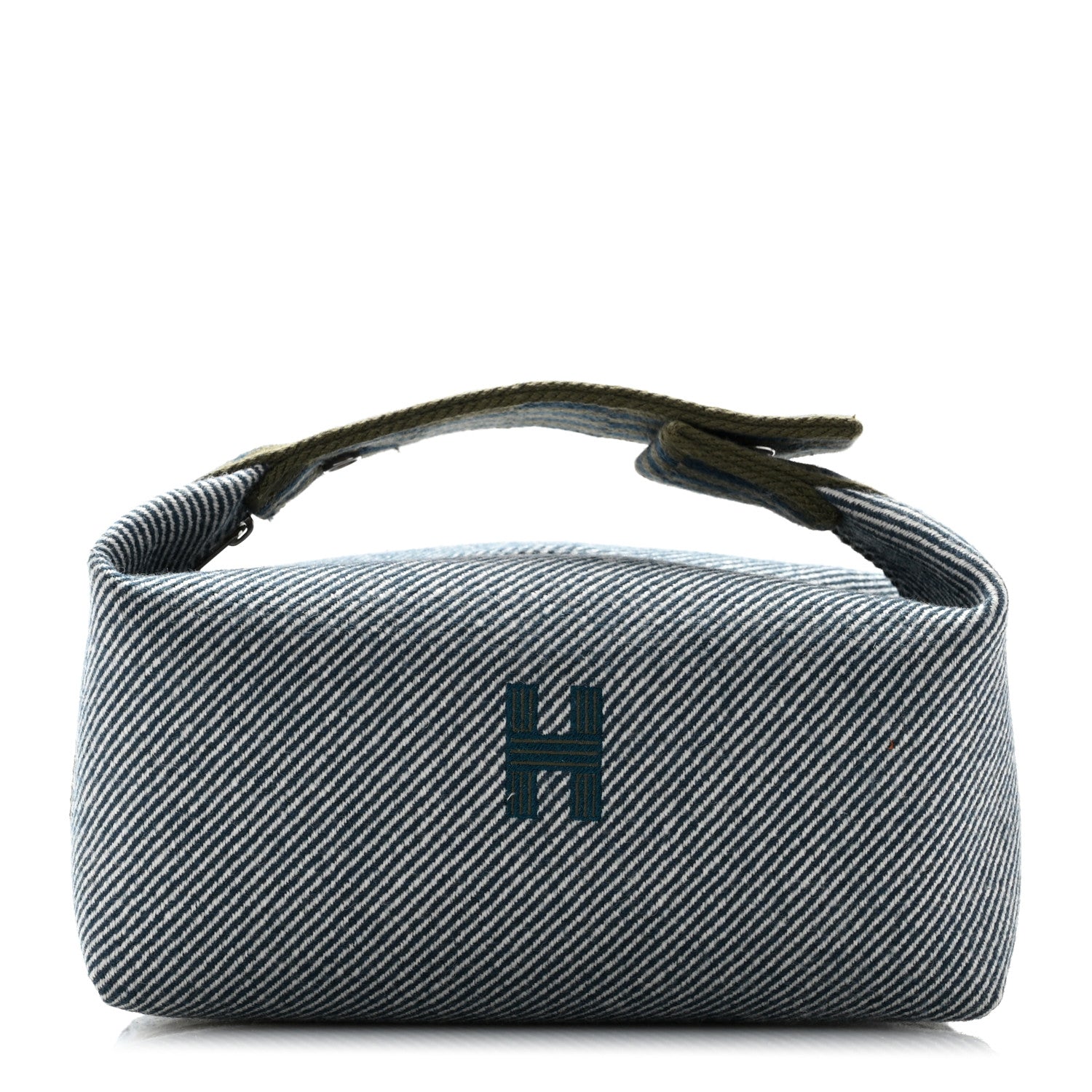 Hermes Wool Small Bride-A-Brac H Natte Pouch Bleu Abysse 1 of 8