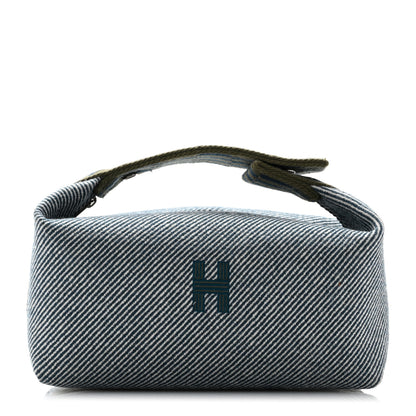 Hermes Wool Small Bride-A-Brac H Natte Pouch Bleu Abysse 1 of 8