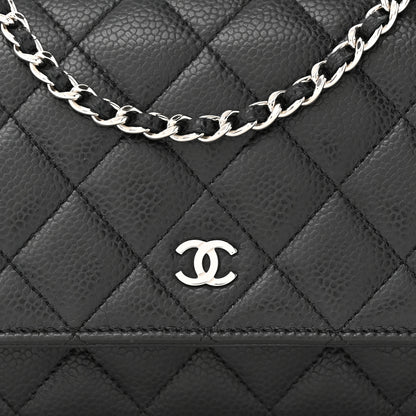 Chanel Caviar Quilted Wallet on Chain WOC Black 9 of 12