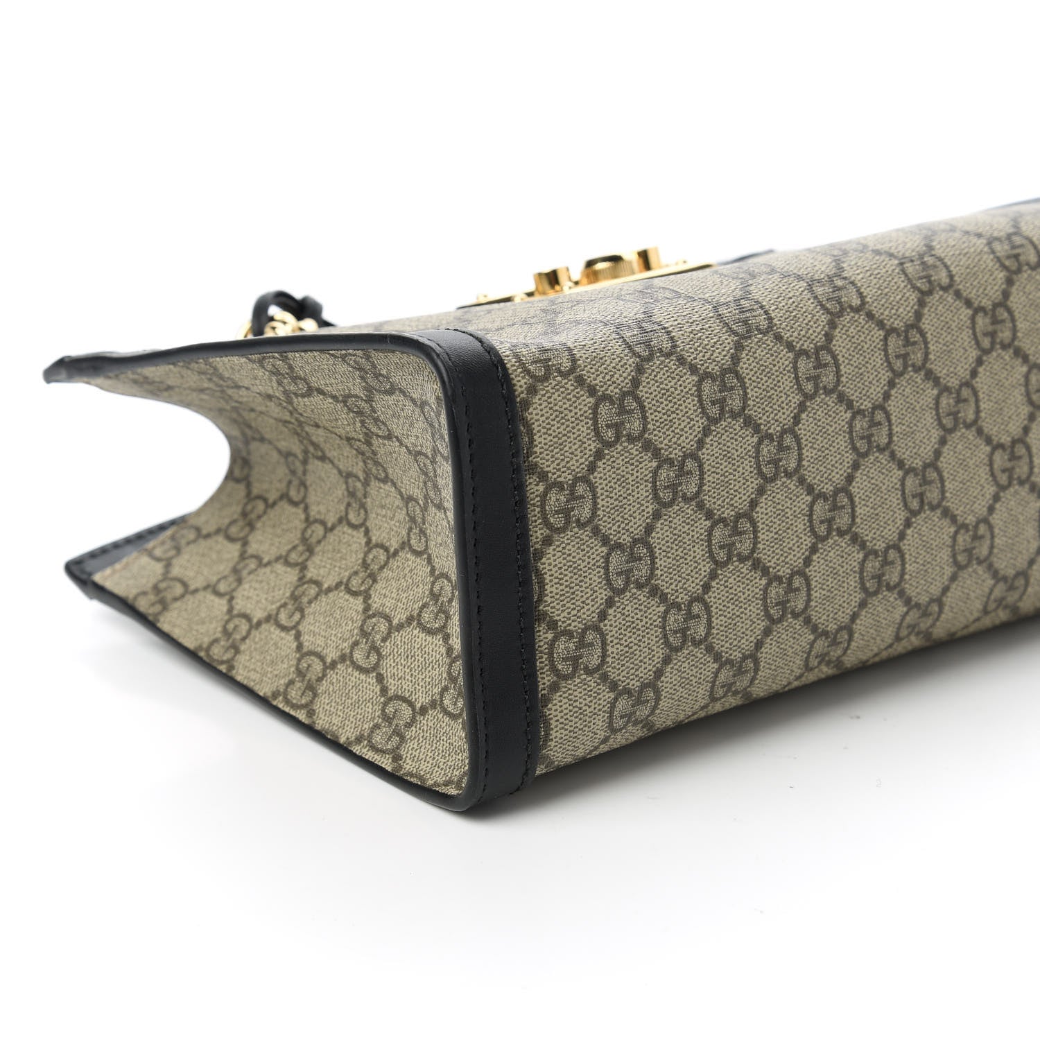 Gucci GG Supreme Monogram Small Padlock Tote Black 6 of 10