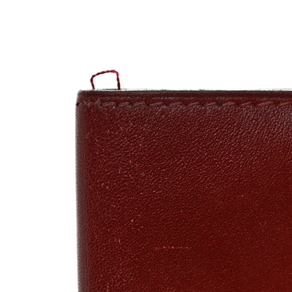 Hermes Box Bearn Gusset Wallet Rouge H 7 of 11