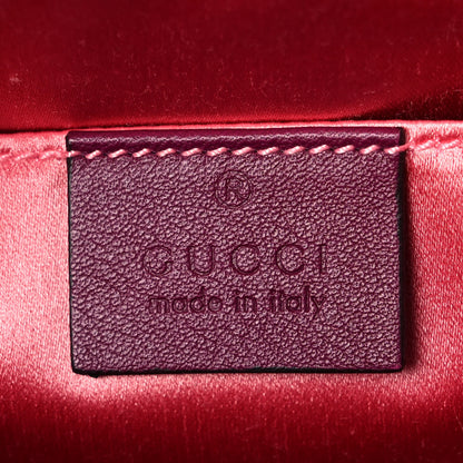 Gucci Velvet Matelasse Small GG Marmont Chain Shoulder Bag Fuchsia Violet Cyclamen 6 of 10