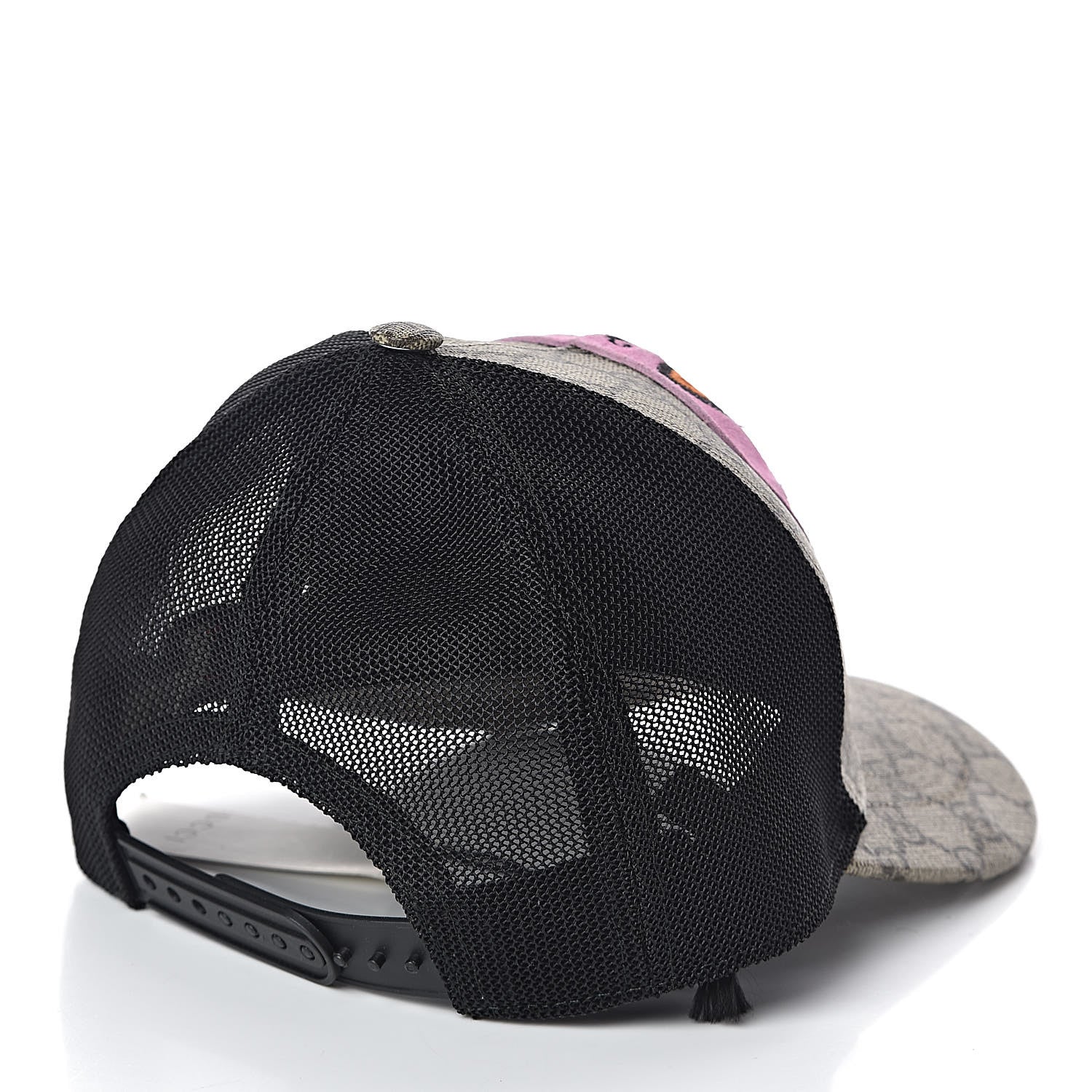 Gucci GG Supreme Monogram Bosco Patch Baseball Hat 55 Beige Malva 4 of 7