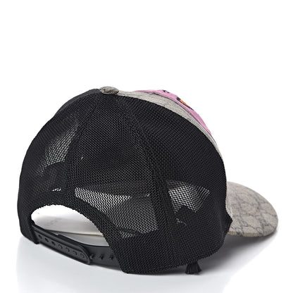 Gucci GG Supreme Monogram Bosco Patch Baseball Hat 55 Beige Malva 4 of 7