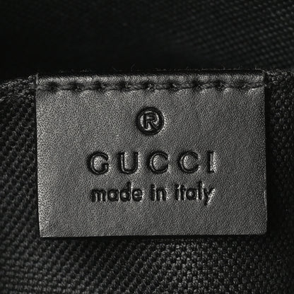 Gucci GG Supreme Monogram Web Small Flat Messenger Bag Black Grey 7 of 10