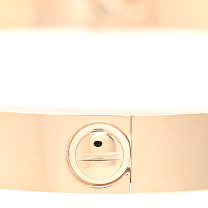 Cartier 18K Pink Gold 4 Diamond LOVE Bracelet 18 6 of 8