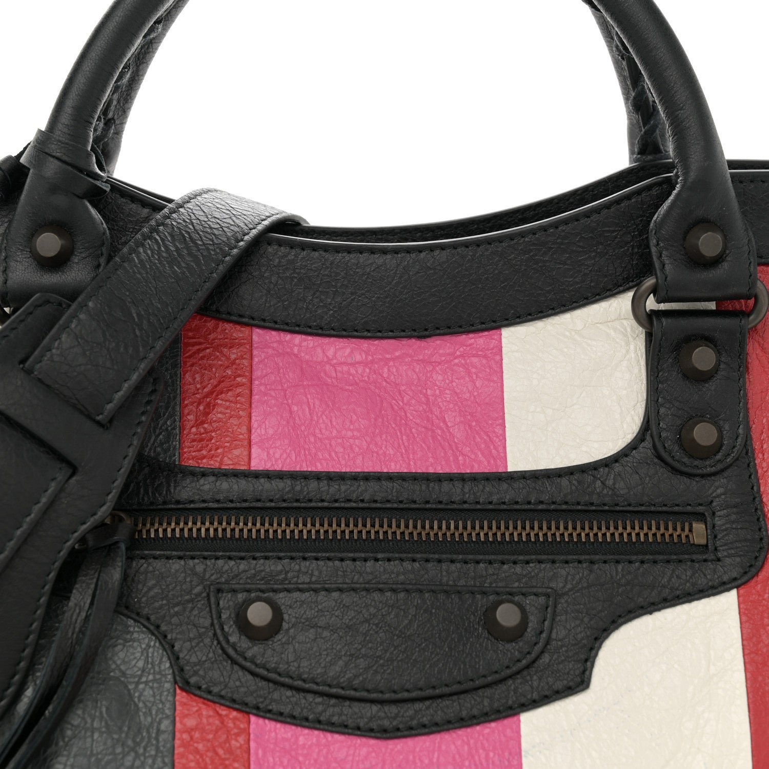 Balenciaga Agneau Arena Multicolore Classic Hardware City Rose Gris White Black Rouge 9 of 14