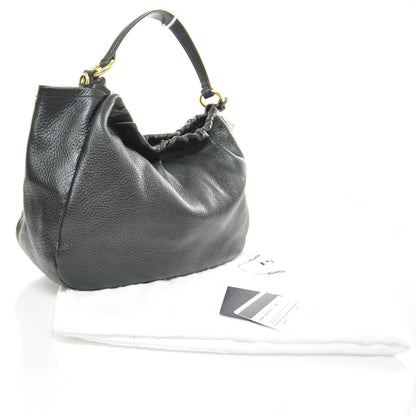 Prada Cervo Deerskin Hobo Bag Nero Black 3 of 9