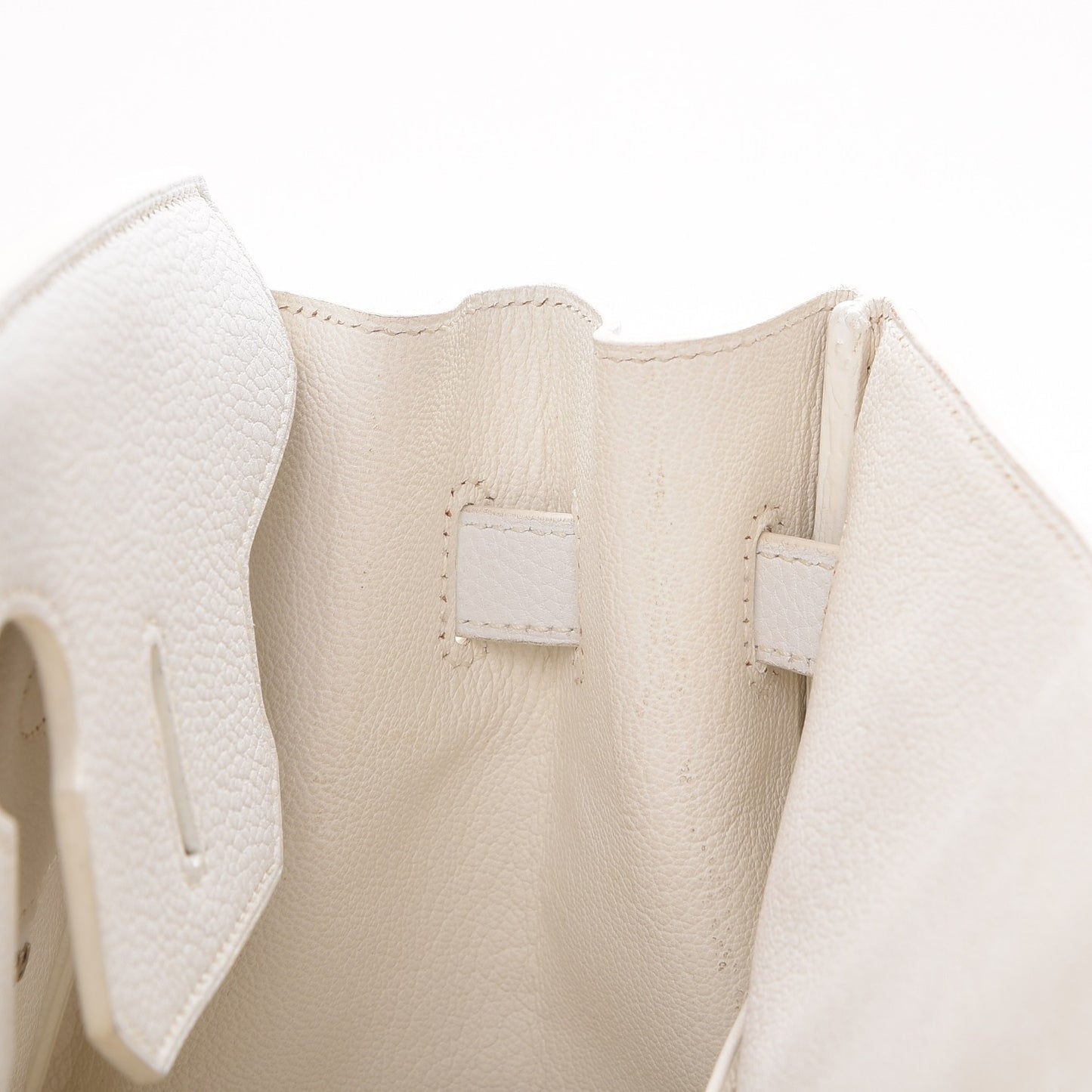 Taurillon Clemence Birkin 35 White