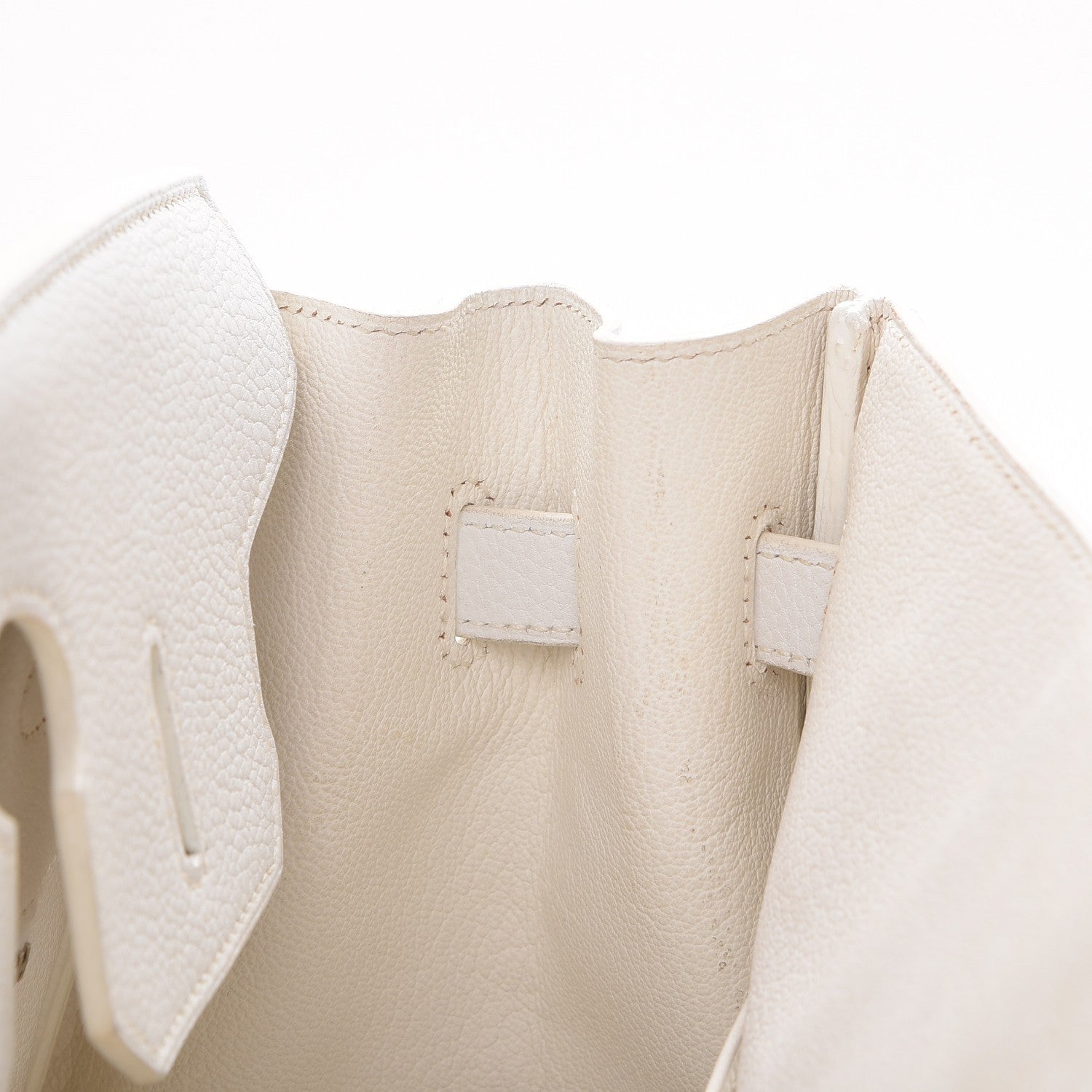 Hermes Taurillon Clemence Birkin 35 White 10 of 44