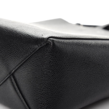Celine Grained Calfskin Small Vertical Cabas Black 8 of 9