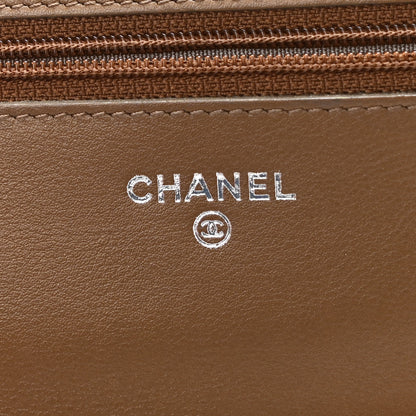 Chanel Caviar Timeless CC Wallet On Chain WOC Brown 6 of 12