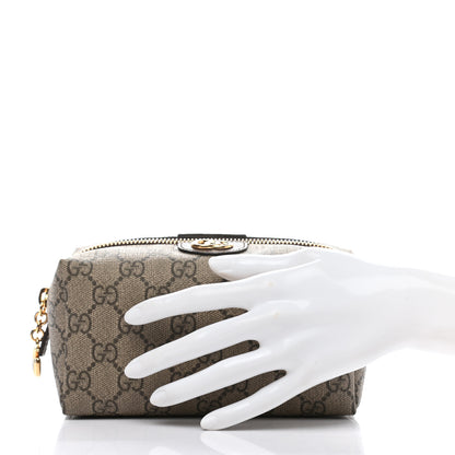 Gucci Soft GG Supreme Monogram Calfskin Medium Ophidia Cosmetic Case Beige Ebony New Acero 2 of 8