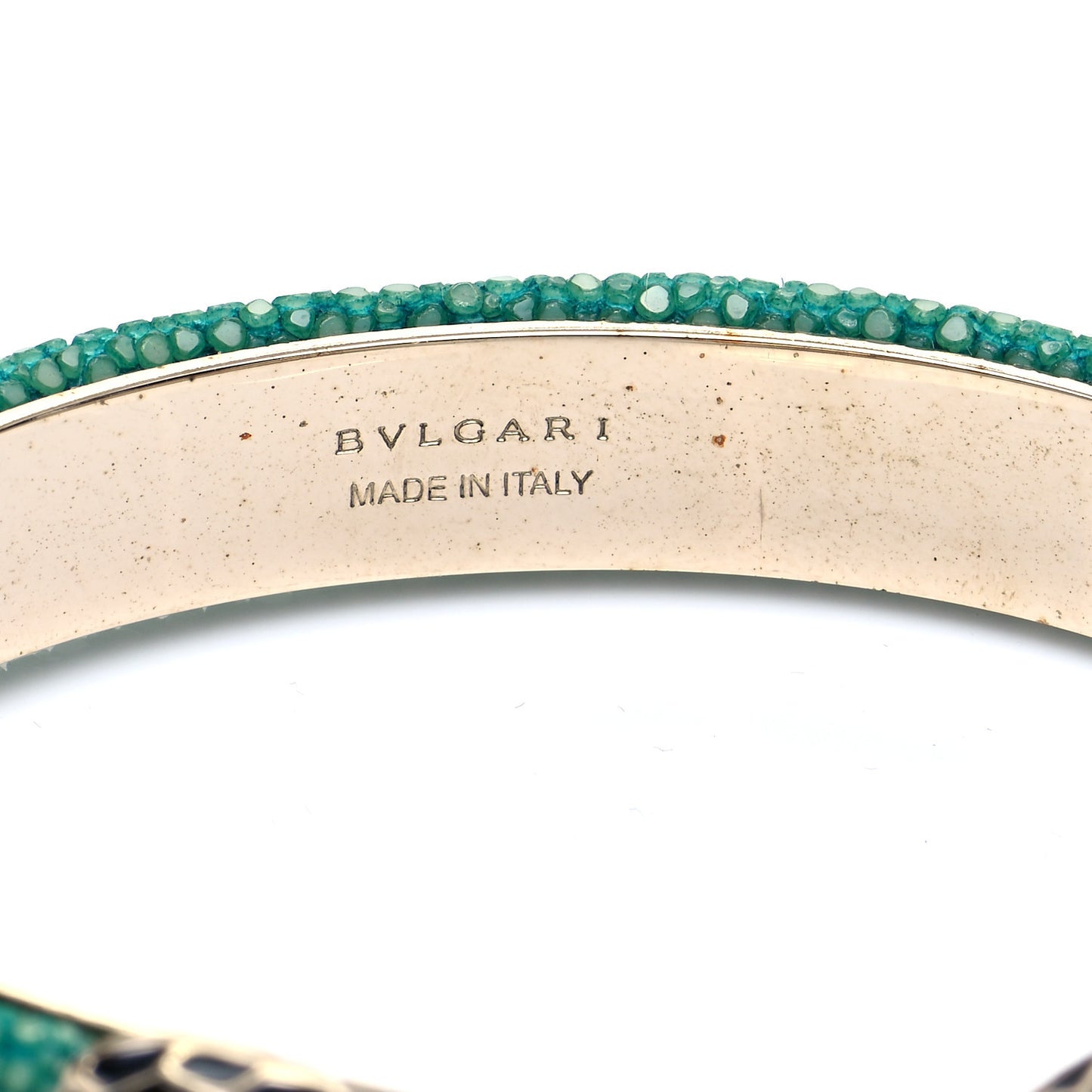Galuchat Serpenti Forever Bracelet Green