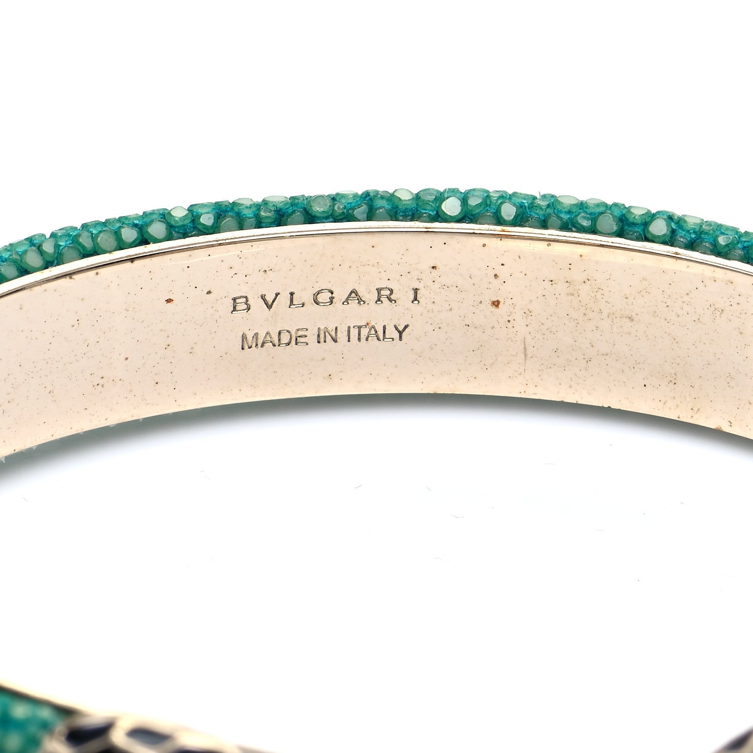 Bulgari Galuchat Serpenti Forever Bracelet Green 5 of 5