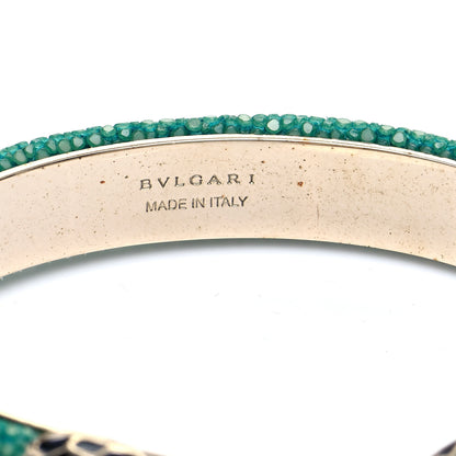 Bulgari Galuchat Serpenti Forever Bracelet Green 5 of 5