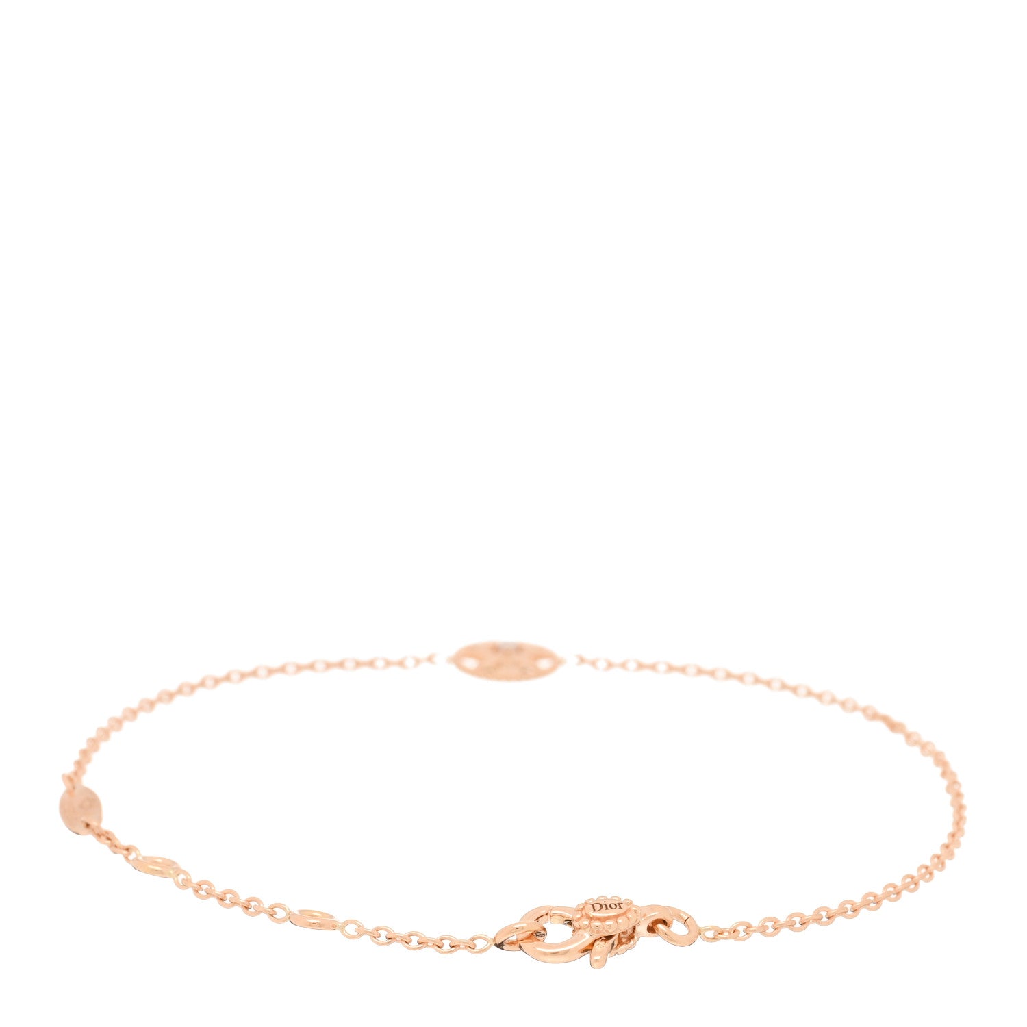 Christian Dior 18K Rose Gold Diamond Rose Des Vents Bracelet 2 of 3