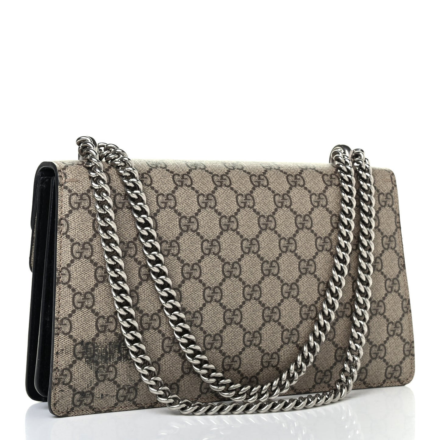 GG Supreme Monogram Small Dionysus Shoulder Bag Black