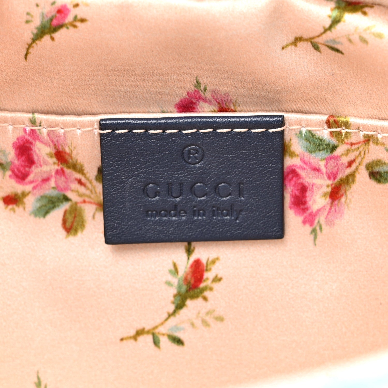 Gucci Denim Matelasse Small Pearly GG Marmont Chain Shoulder Bag Blue 6 of 10