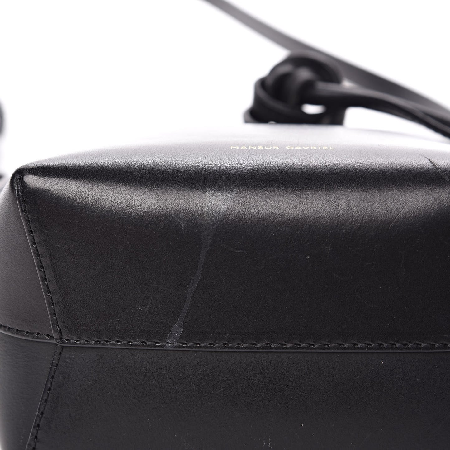 Calfskin Mini Mini Bucket Bag Black Dolly
