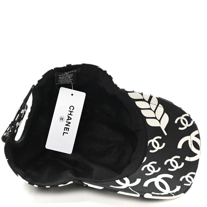 Chanel Cotton Cap Hat Black White 7 of 8
