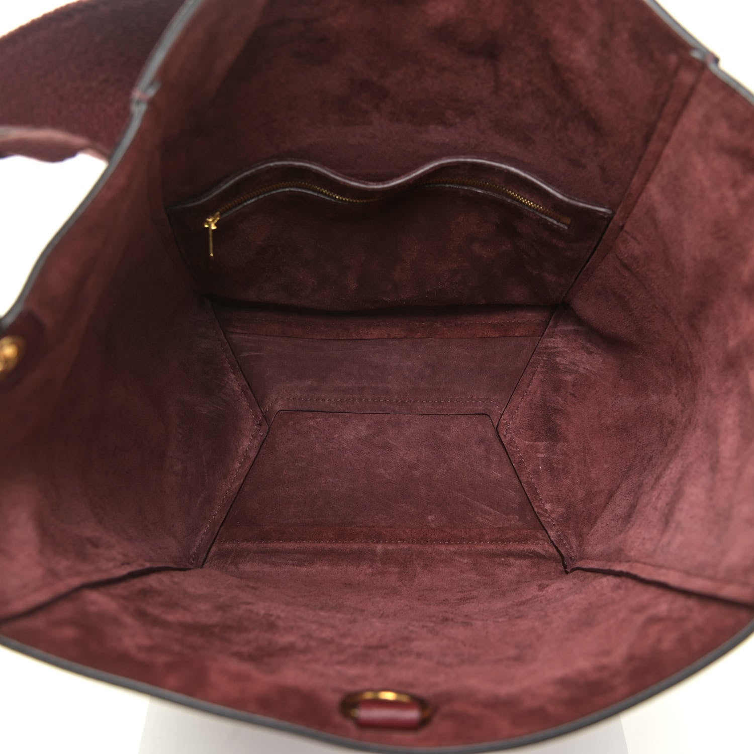 Celine Soft Grained Calfskin Sangle Bucket Bag Burgundy 5 of 13