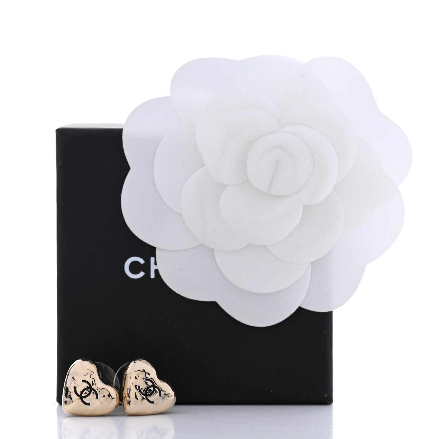 CC Heart Earrings Gold