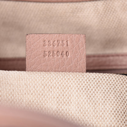 Gucci Pebbled Calfskin Small Soho Shoulder Bag Light Pink 7 of 11