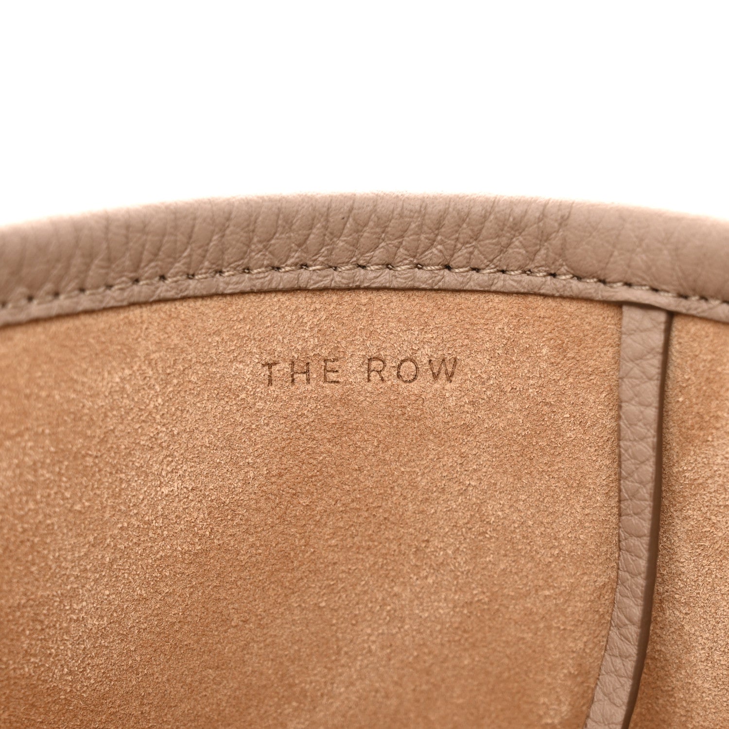 The Row Grained Calfskin Medium N/S Park Tote Dark Taupe 6 of 10