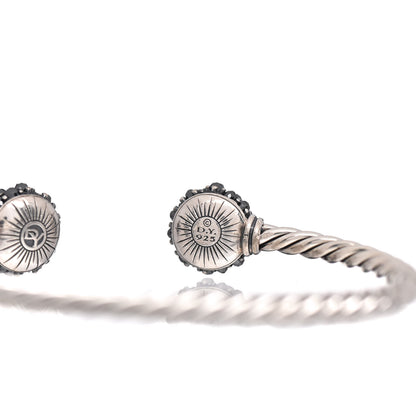 David Yurman Sterling Silver Hematite Osetra Cuff Bracelet 4 of 4