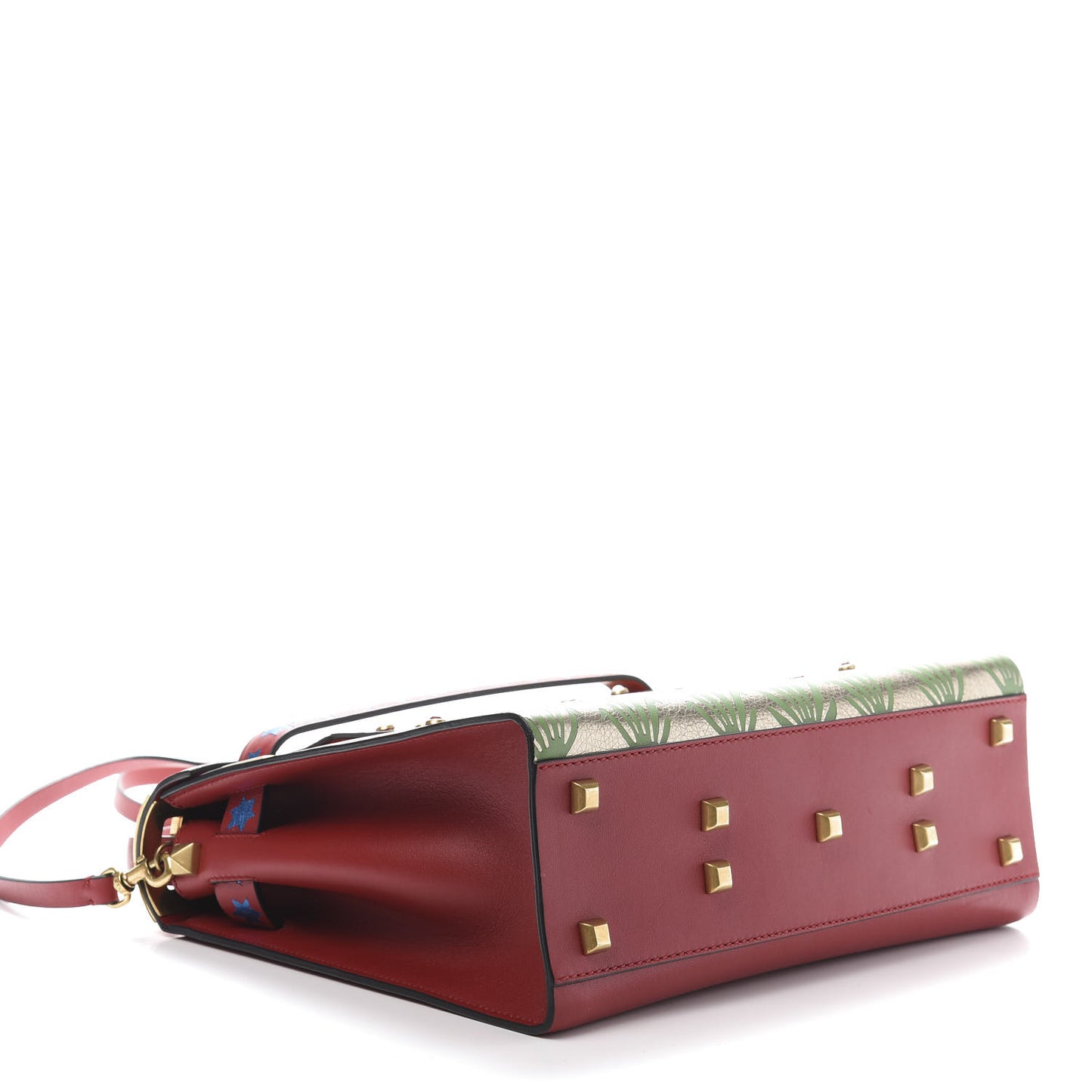 Calfskin Enchanted Wonderland My Rockstud Frame Bag Rosso Valentino