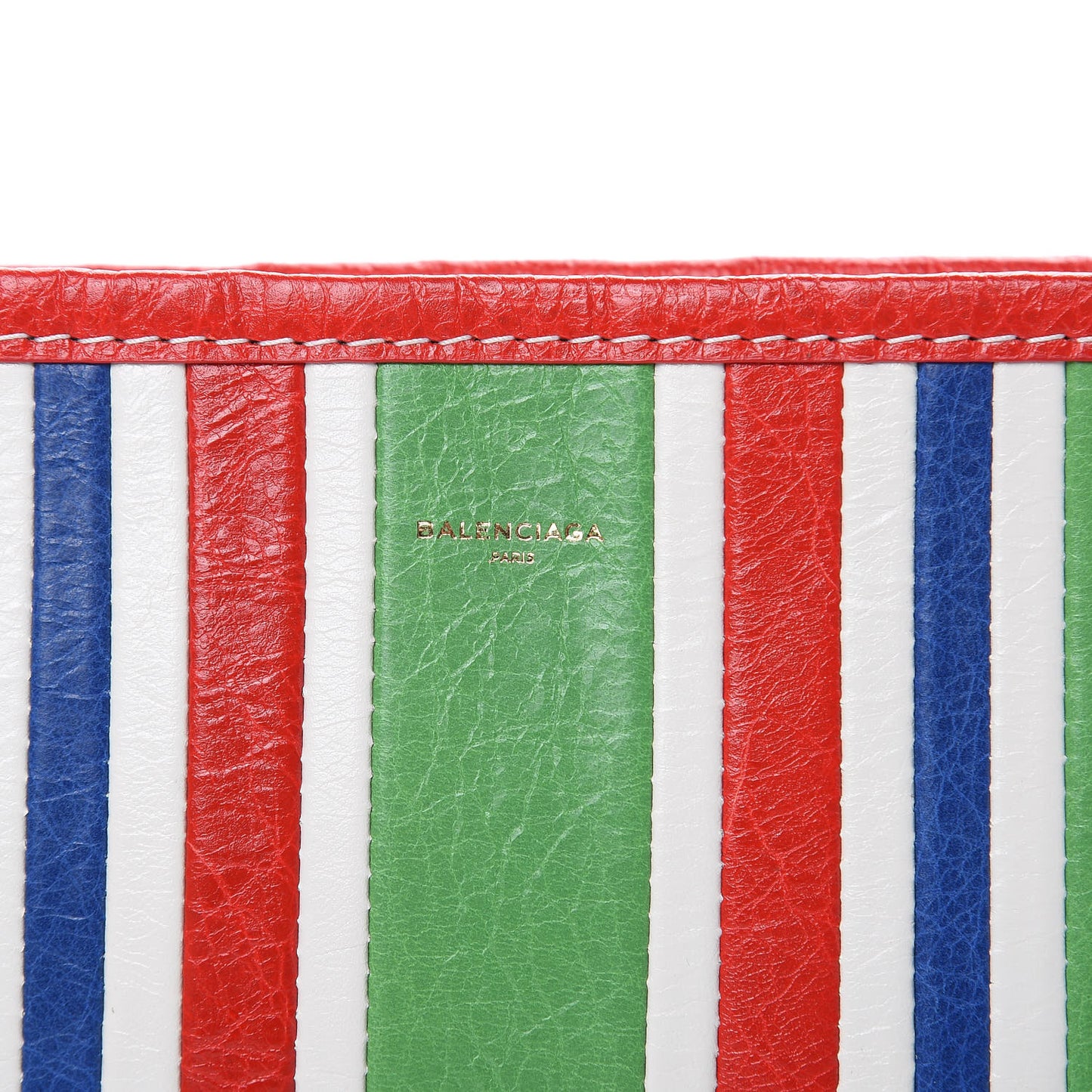 Veau Arena Multicolore Bazar Strap Clutch Green Blue Red White