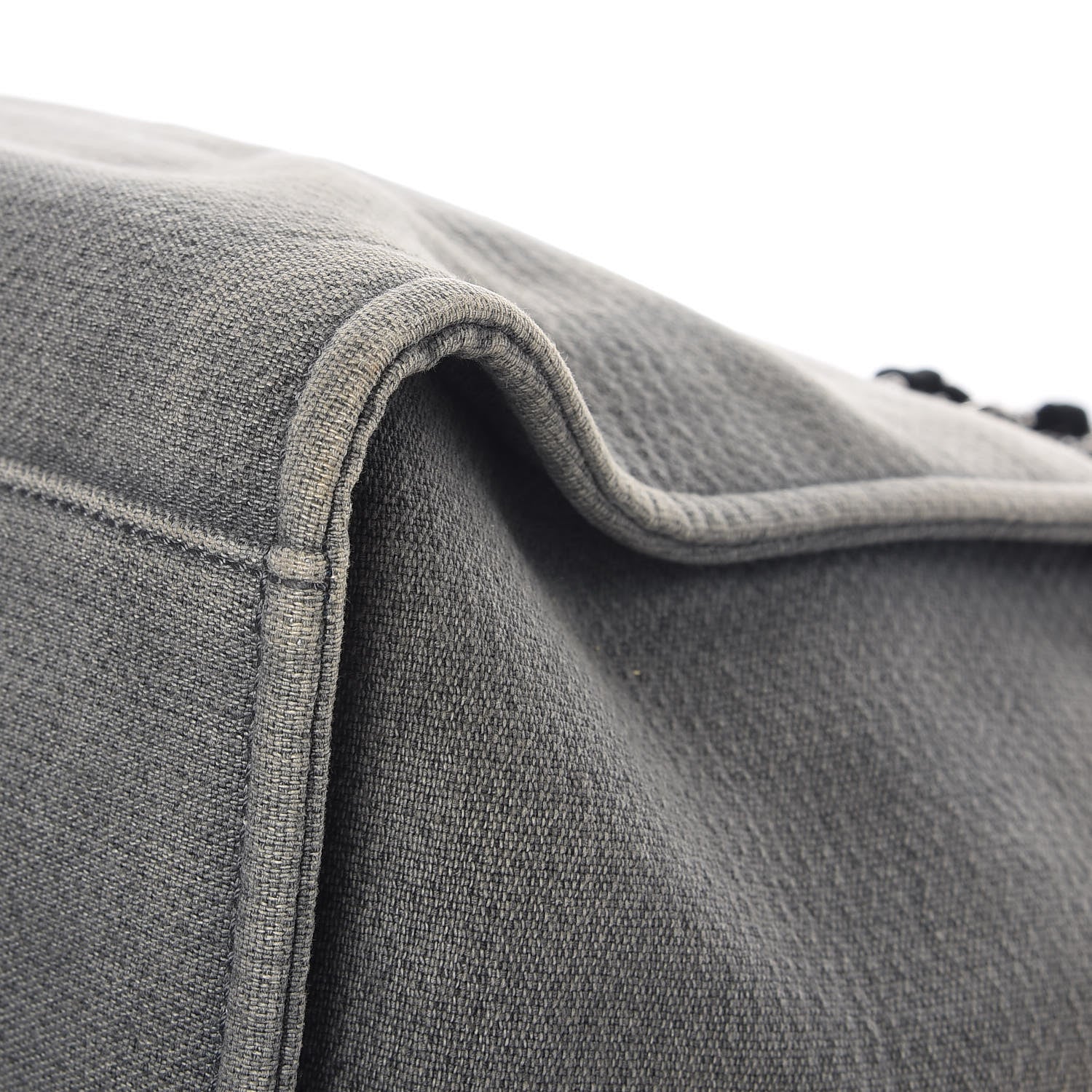 Chanel Canvas Deauville Large Tote Grey 11 of 12