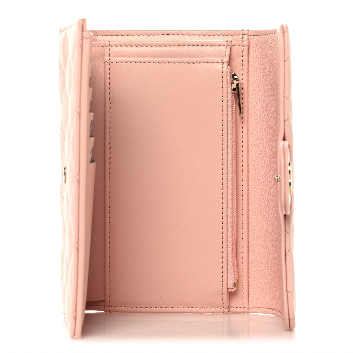 Chanel Caviar Quilted Medium Flap Wallet Light Pink 5 of 10