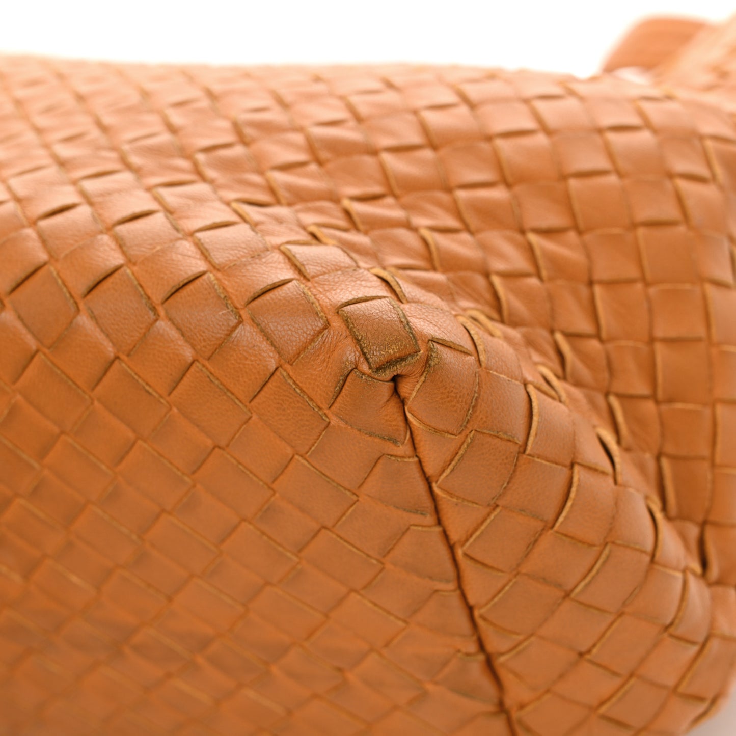 Nappa Intrecciato Medium Garda Bag Orange