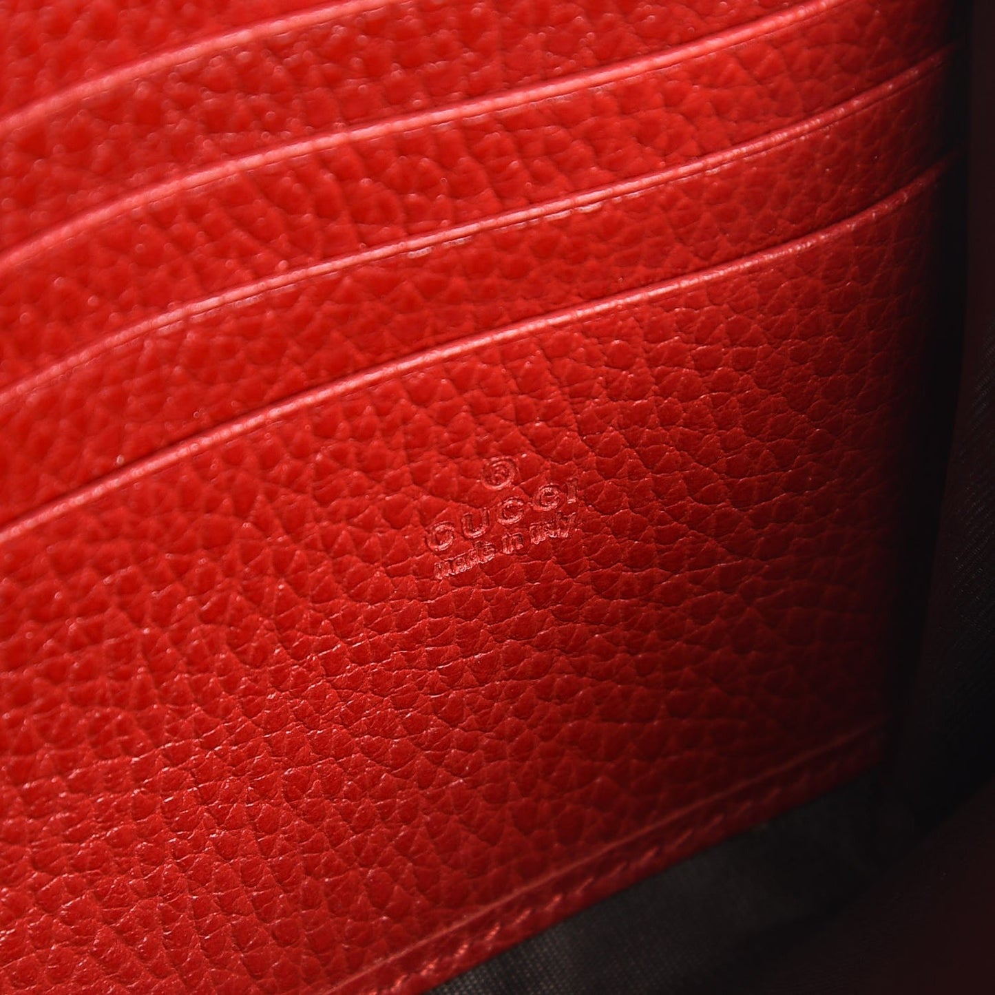 Calfskin Mini Dionysus Chain Wallet Hibiscus Red