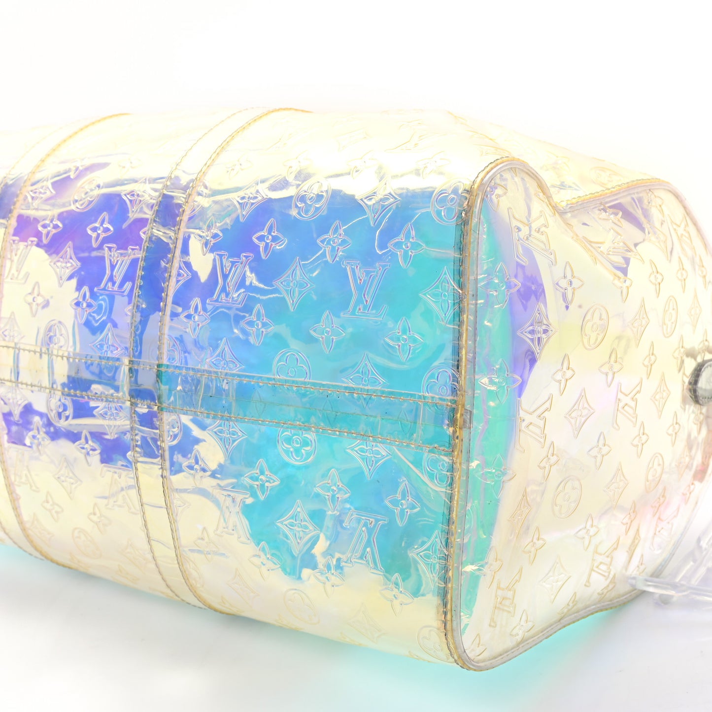 PVC Monogram Keepall Bandouliere 50 Iridescent Prism