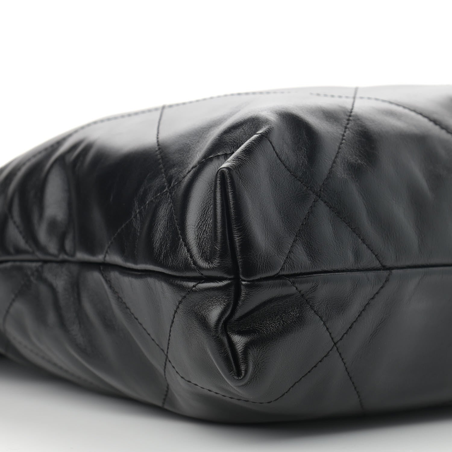 Chanel Shiny Calfskin Quilted Small Chanel 22 Black 10 of 11