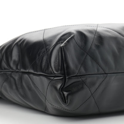 Chanel Shiny Calfskin Quilted Small Chanel 22 Black 10 of 11