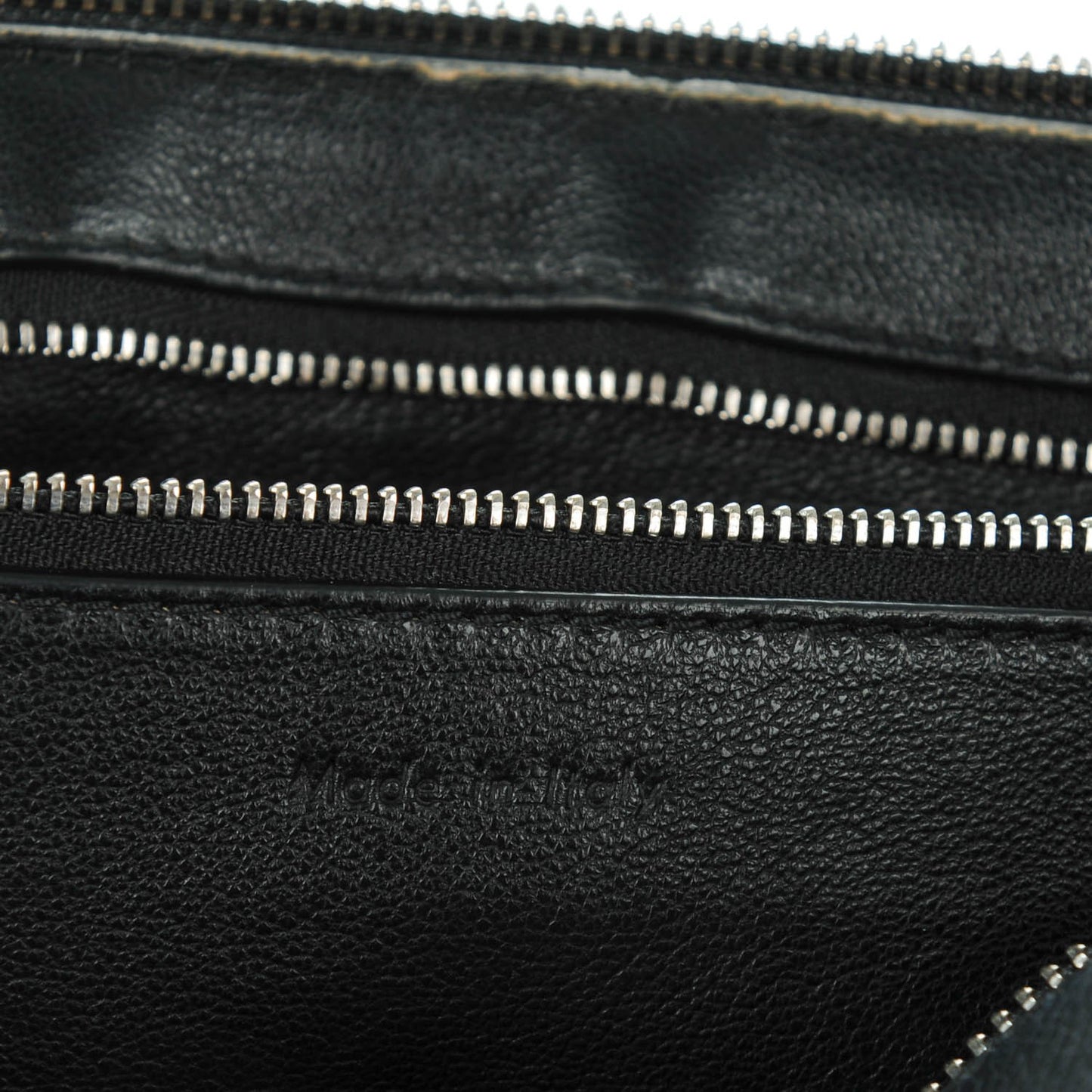 Grained Calfskin Large Edge Shoulder Bag Black
