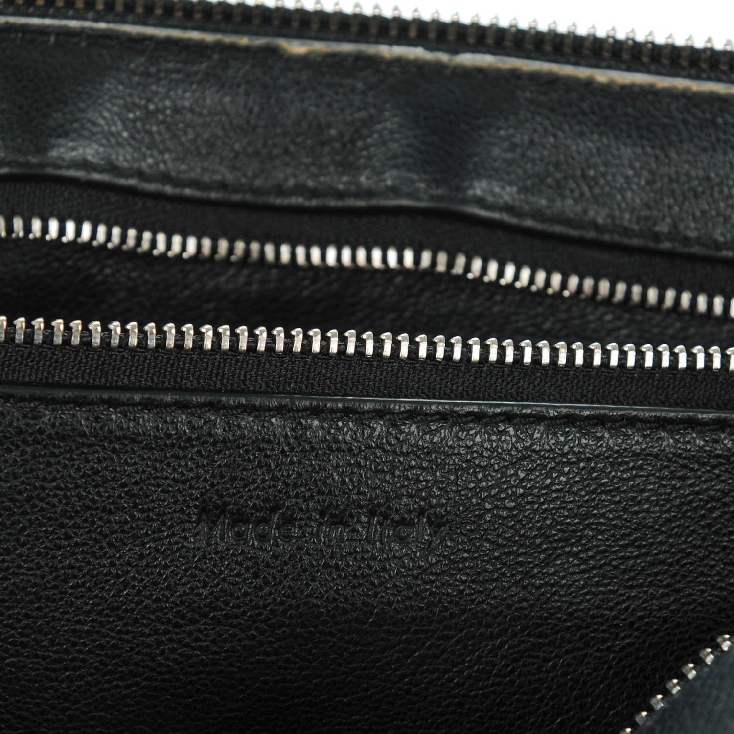 Celine Grained Calfskin Large Edge Shoulder Bag Black 6 of 7