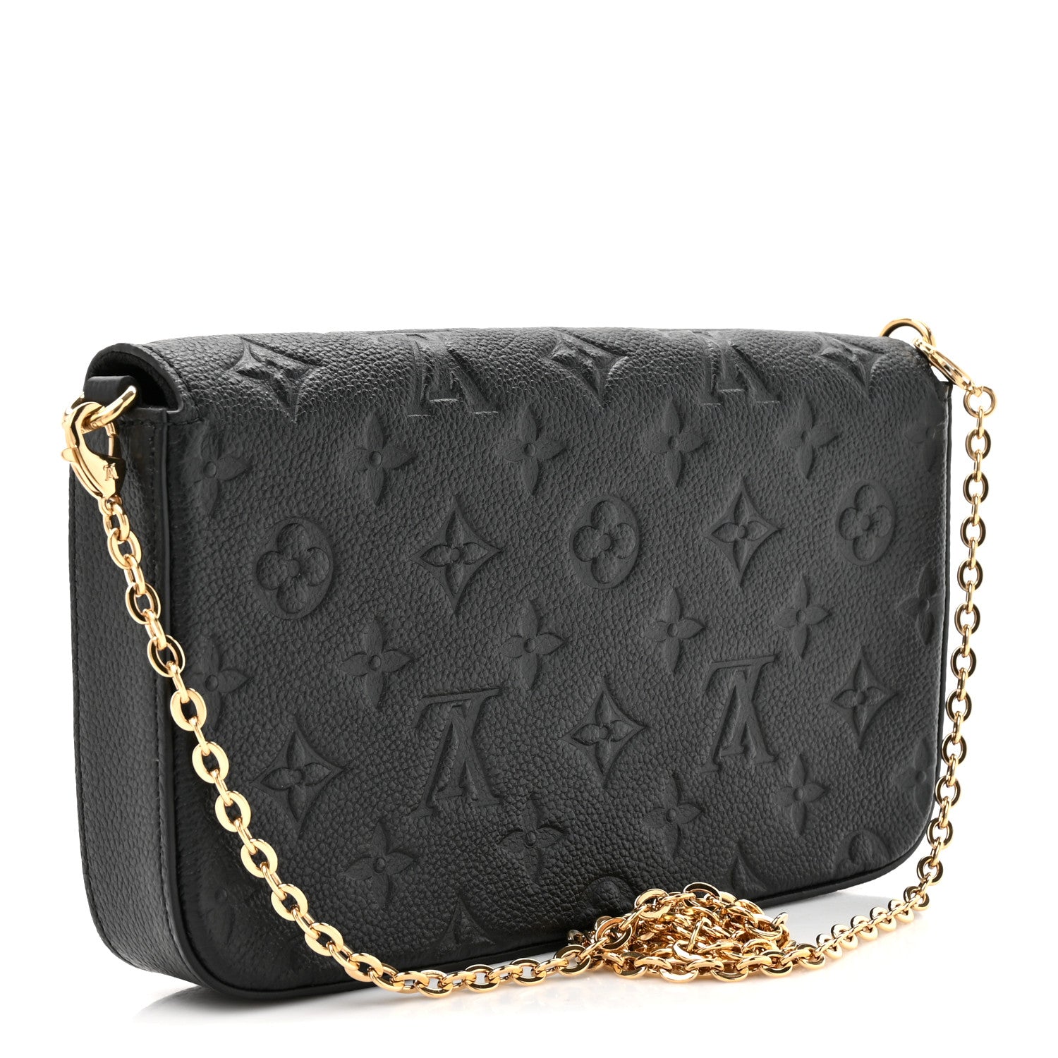 Louis Vuitton Empreinte Pochette Felicie Chain Wallet Black 4 of 13