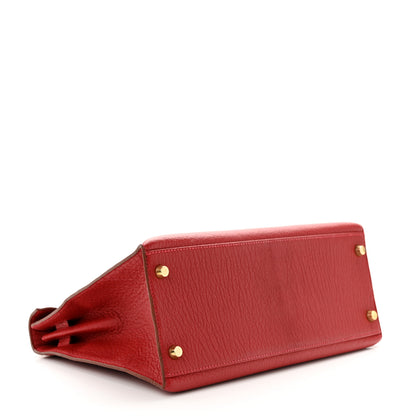 Hermes Chevre Mysore Kelly Sellier 28 Rouge Vif 4 of 11
