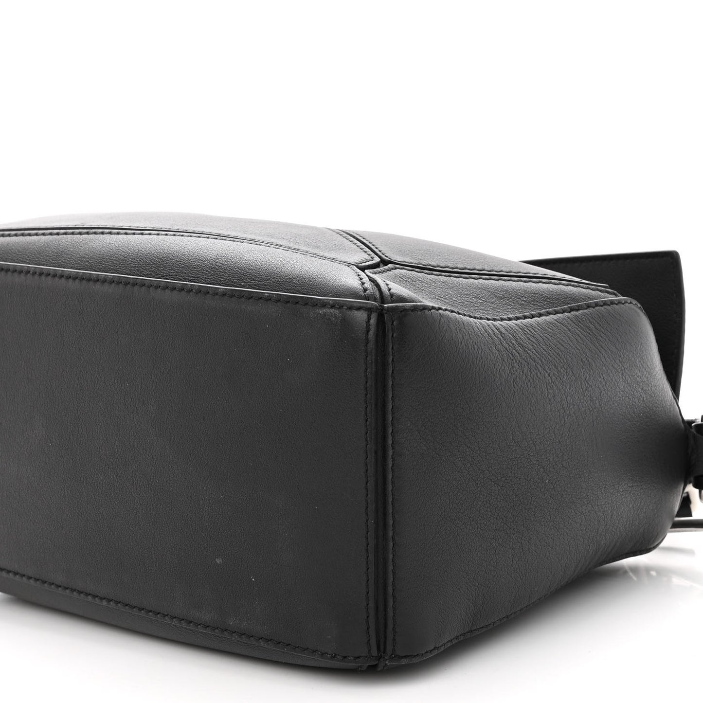 Calfskin Small Puzzle Bag Black