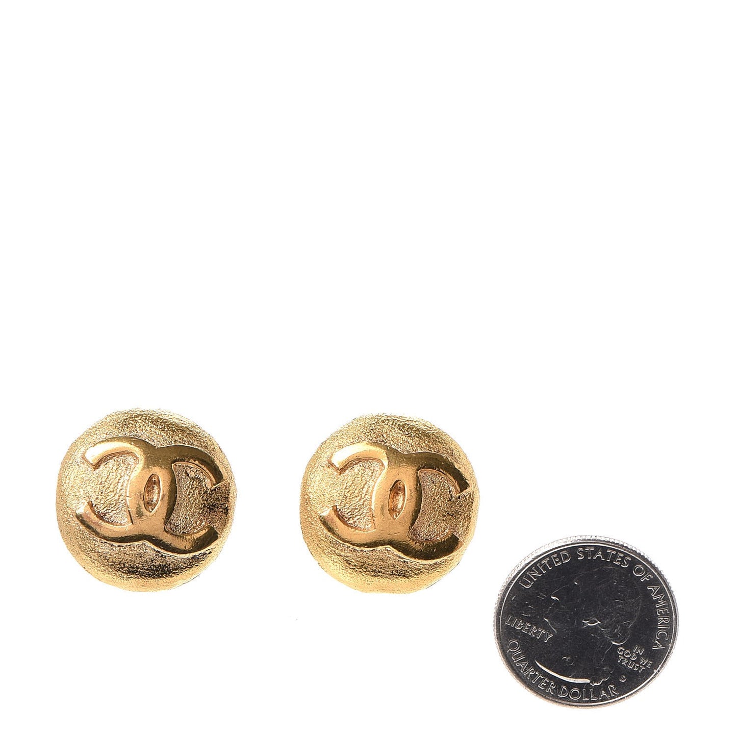 CC Clip On Earrings Gold
