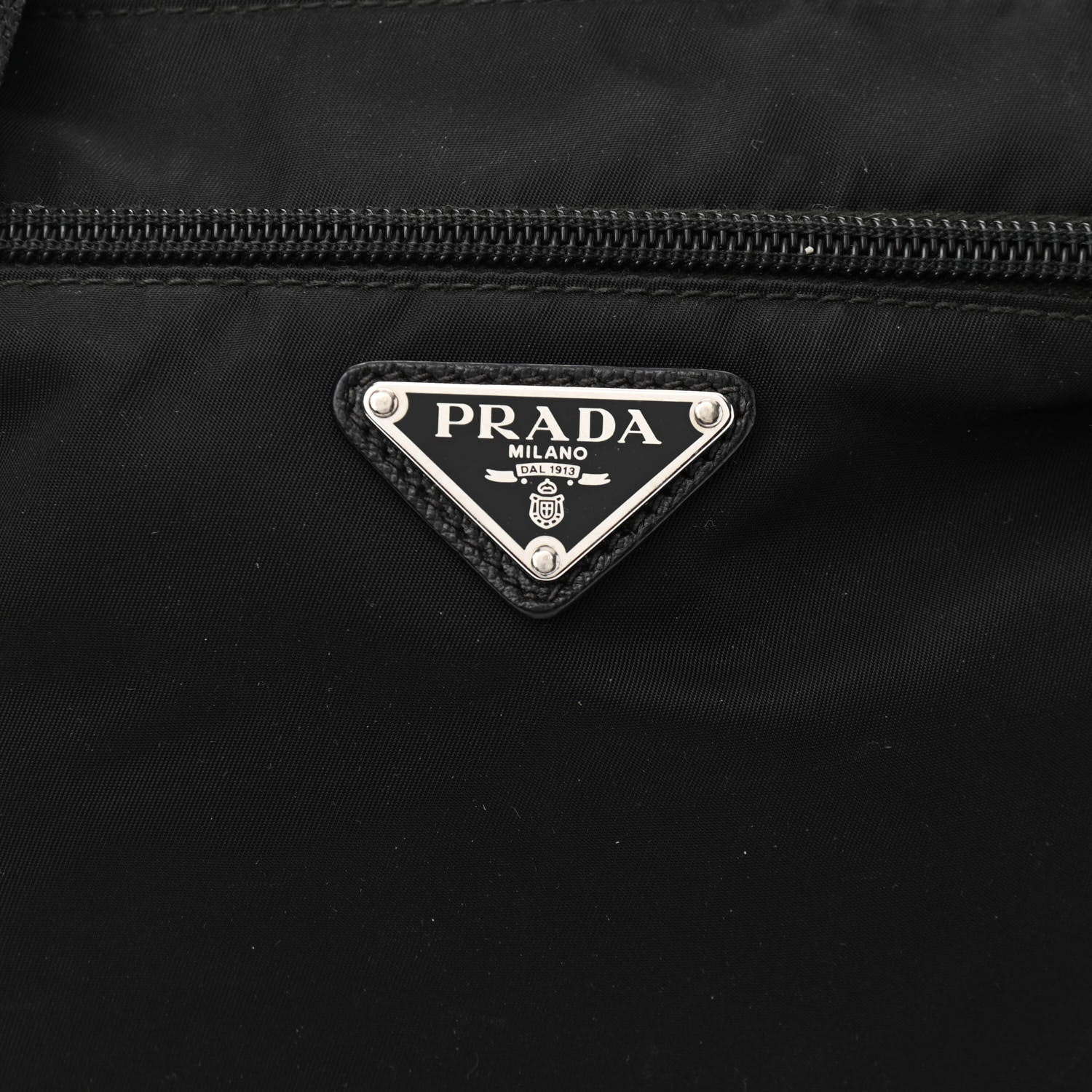 Prada Tessuto Nylon Saffiano Flat Messenger Bag Black 8 of 10