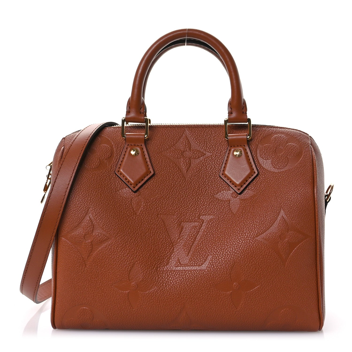 Louis Vuitton Empreinte Monogram Giant Speedy Bandouliere 25 Cognac 1 of 10